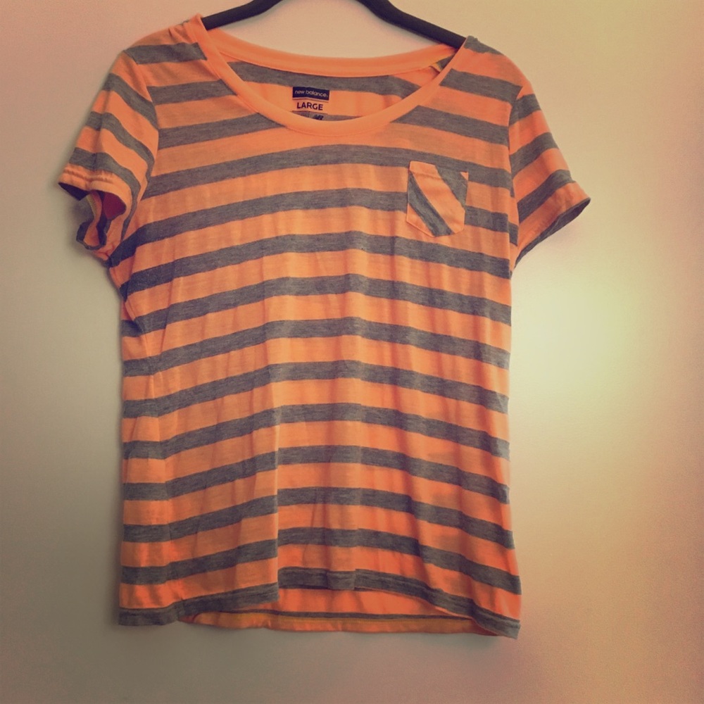 New Balance soft striped tee
